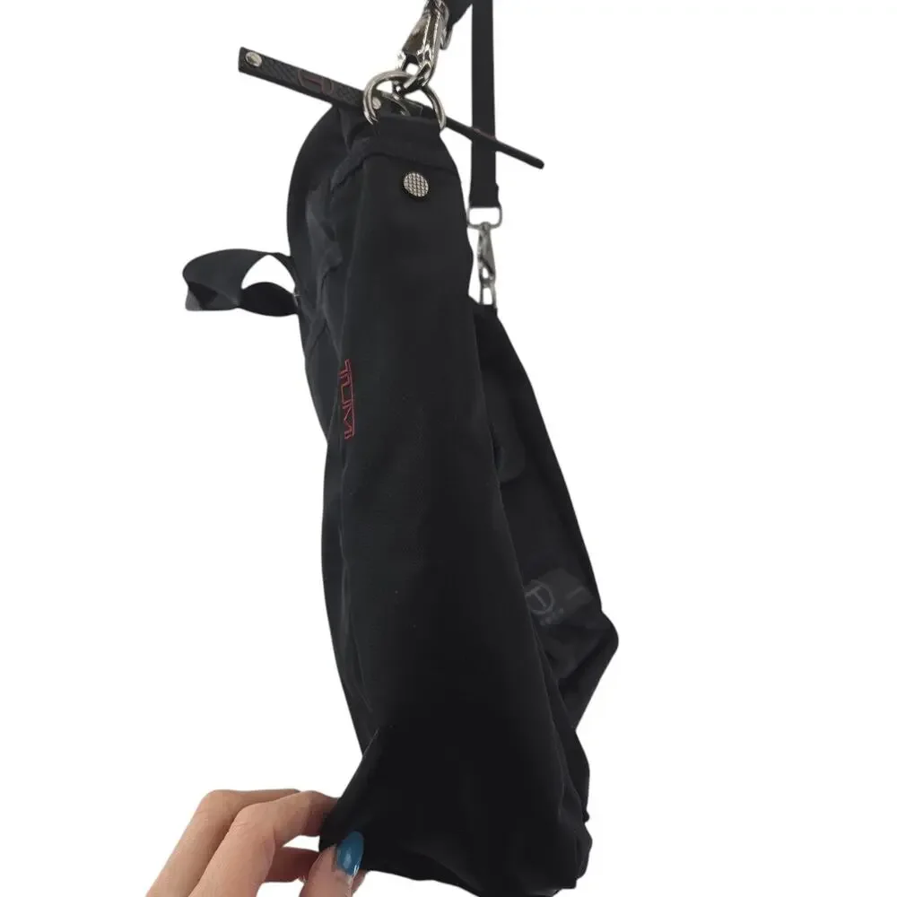 Tumi Tech Essential Gear Travel Briefcase Bag Black Adjustable Strap‎ Business